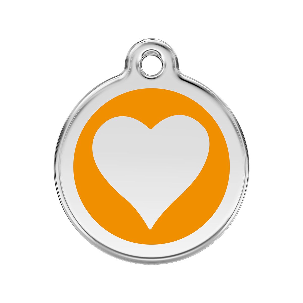 Red Dingo Placa Identificación Esmaltada - Corazón