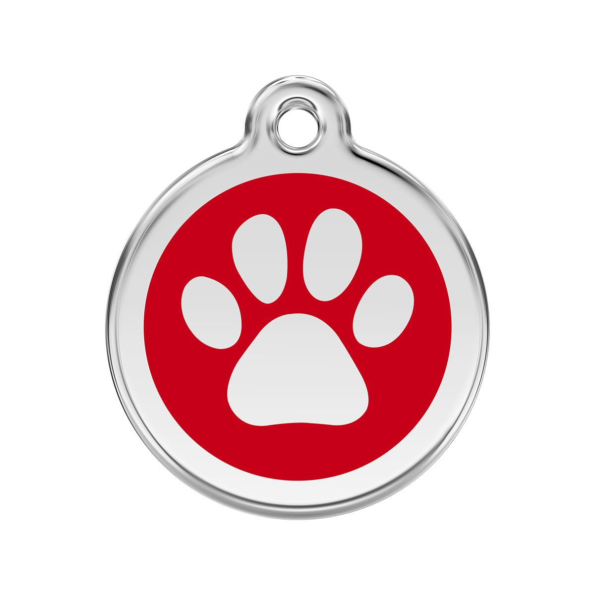 Red Dingo Placa Identificación Esmaltada - Huellas