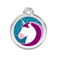 Red Dingo Placa Identificación Glitter - Unicornio